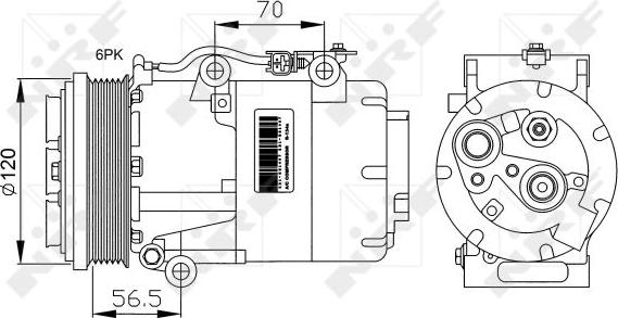 NRF 32250G - Compressore, Climatizzatore www.autoricambit.com