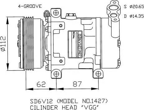 NRF 32253G - Compressore, Climatizzatore www.autoricambit.com