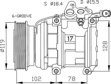 NRF 32257G - Compressore, Climatizzatore www.autoricambit.com