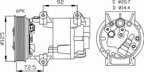 NRF 32208G - Compressore, Climatizzatore www.autoricambit.com