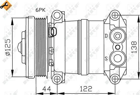 NRF 32202 - Compressore, Climatizzatore www.autoricambit.com