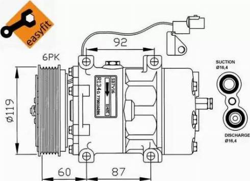 NRF 32210G - Compressore, Climatizzatore www.autoricambit.com