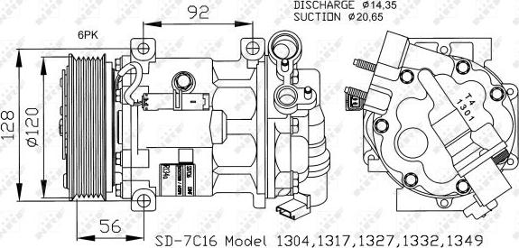 NRF 32239G - Compressore, Climatizzatore www.autoricambit.com