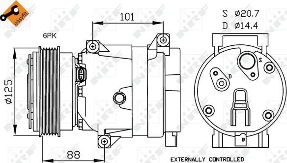 NRF 32231 - Compressore, Climatizzatore www.autoricambit.com