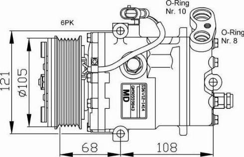 NRF 32232G - Compressore, Climatizzatore www.autoricambit.com