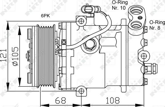 NRF 32232 - Compressore, Climatizzatore www.autoricambit.com