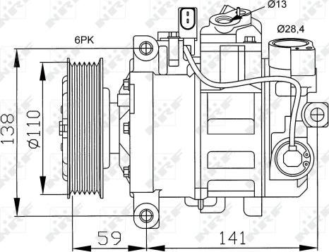 NRF 32229 - Compressore, Climatizzatore www.autoricambit.com