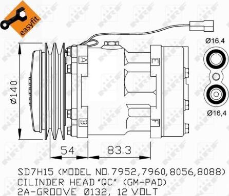 NRF 32274 - Compressore, Climatizzatore www.autoricambit.com