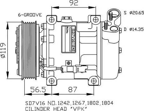 NRF 32270G - Compressore, Climatizzatore www.autoricambit.com