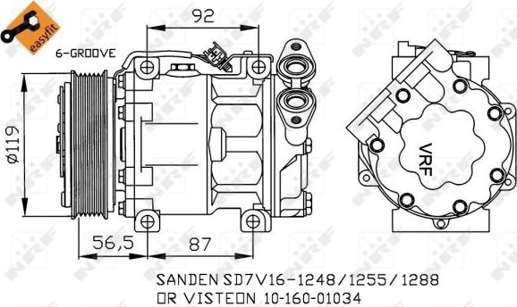 NRF 32271 - Compressore, Climatizzatore www.autoricambit.com