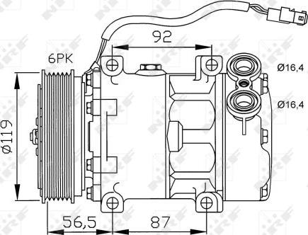 NRF 32278 - Compressore, Climatizzatore www.autoricambit.com