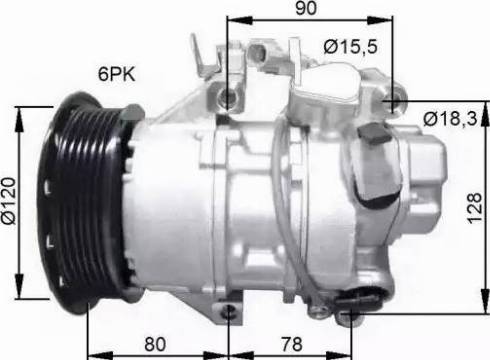 NRF 32740G - Compressore, Climatizzatore www.autoricambit.com