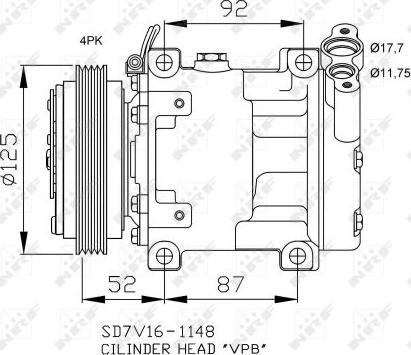 NRF 32743 - Compressore, Climatizzatore www.autoricambit.com