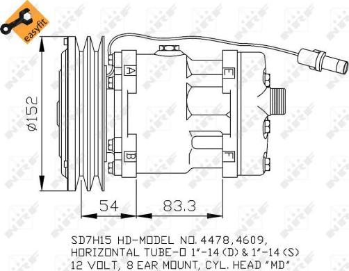 NRF 32756 - Compressore, Climatizzatore www.autoricambit.com