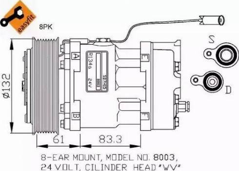 NRF 32753G - Compressore, Climatizzatore www.autoricambit.com