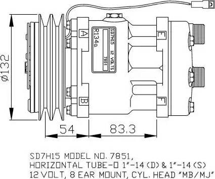 NRF 32757G - Compressore, Climatizzatore www.autoricambit.com