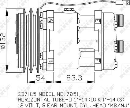 NRF 32757 - Compressore, Climatizzatore www.autoricambit.com