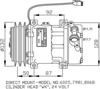 NRF 32704G - Compressore, Climatizzatore www.autoricambit.com