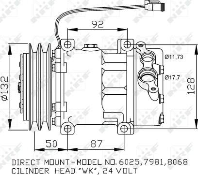 NRF 32704 - Compressore, Climatizzatore www.autoricambit.com