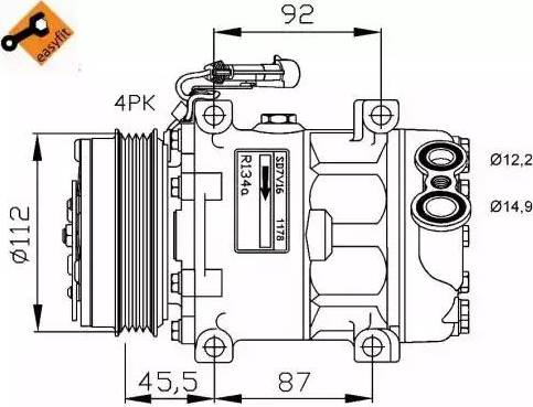 NRF 32701G - Compressore, Climatizzatore www.autoricambit.com