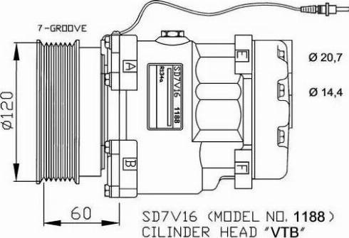 NRF 32711G - Compressore, Climatizzatore www.autoricambit.com