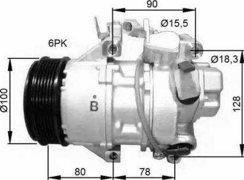 NRF 32736G - Compressore, Climatizzatore www.autoricambit.com