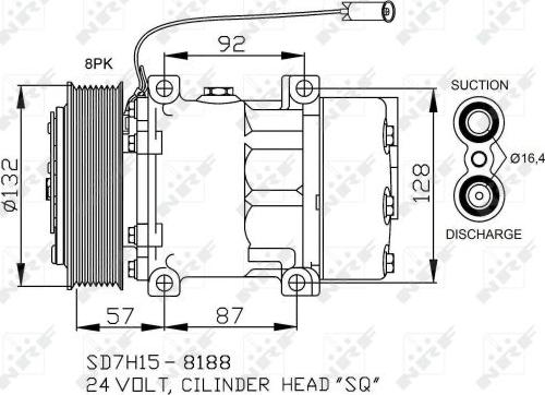 NRF 32733 - Compressore, Climatizzatore www.autoricambit.com