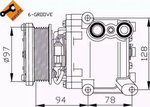 NRF 32724G - Compressore, Climatizzatore www.autoricambit.com