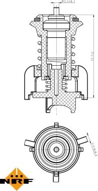 NRF 725095 - Termostato, Refrigerante www.autoricambit.com