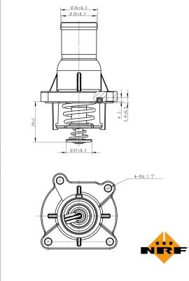 NRF 725046 - Termostato, Refrigerante www.autoricambit.com