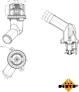 NRF 725055 - Termostato, Refrigerante www.autoricambit.com