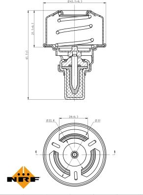 NRF 725007 - Termostato, Refrigerante www.autoricambit.com