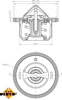 NRF 725080 - Termostato, Refrigerante www.autoricambit.com