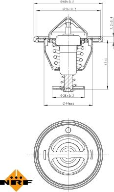 NRF 725088 - Termostato, Refrigerante www.autoricambit.com