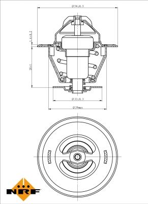 NRF 725036 - Termostato, Refrigerante www.autoricambit.com