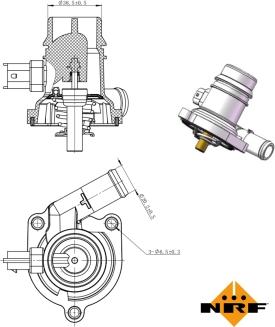 NRF 725025 - Termostato, Refrigerante www.autoricambit.com