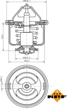 NRF 725026 - Termostato, Refrigerante www.autoricambit.com