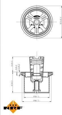 NRF 725020 - Termostato, Refrigerante www.autoricambit.com