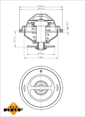 NRF 725194 - Termostato, Refrigerante www.autoricambit.com