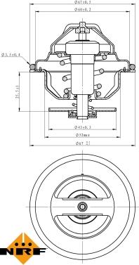 NRF 725197 - Termostato, Refrigerante www.autoricambit.com