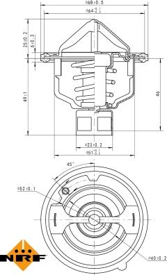 NRF 725142 - Termostato, Refrigerante www.autoricambit.com