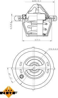 NRF 725159 - Termostato, Refrigerante www.autoricambit.com