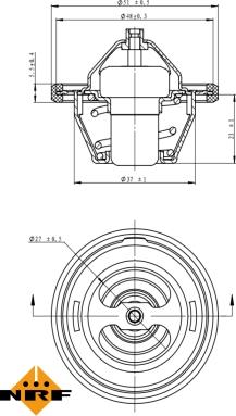 NRF 725154 - Termostato, Refrigerante www.autoricambit.com