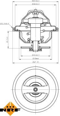 NRF 725103 - Termostato, Refrigerante www.autoricambit.com