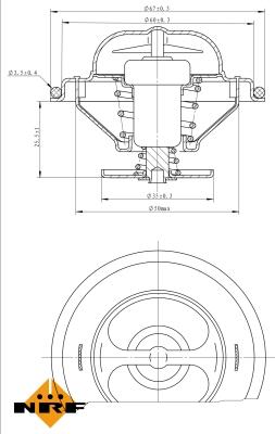 NRF 725114 - Termostato, Refrigerante www.autoricambit.com