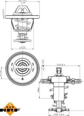 NRF 725118 - Termostato, Refrigerante www.autoricambit.com