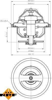 NRF 725117 - Termostato, Refrigerante www.autoricambit.com