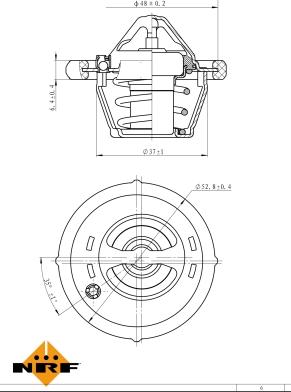 NRF 725182 - Termostato, Refrigerante www.autoricambit.com