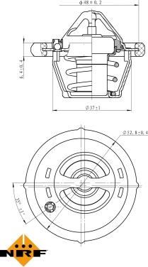 NRF 725187 - Termostato, Refrigerante www.autoricambit.com