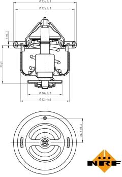 NRF 725134 - Termostato, Refrigerante www.autoricambit.com